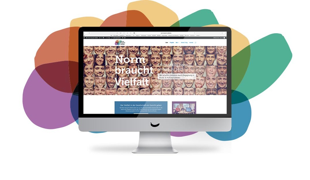 Anders sein ist völlig Normal – Neues CI und neue Webseite für Norm braucht Vielfalt